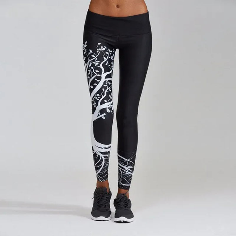 Women Yoga Sport Leggings Pants Workout Fitness Clothing Jogging Running Pants Gym Tights Stretch Print Sportswear Yoga Leggins