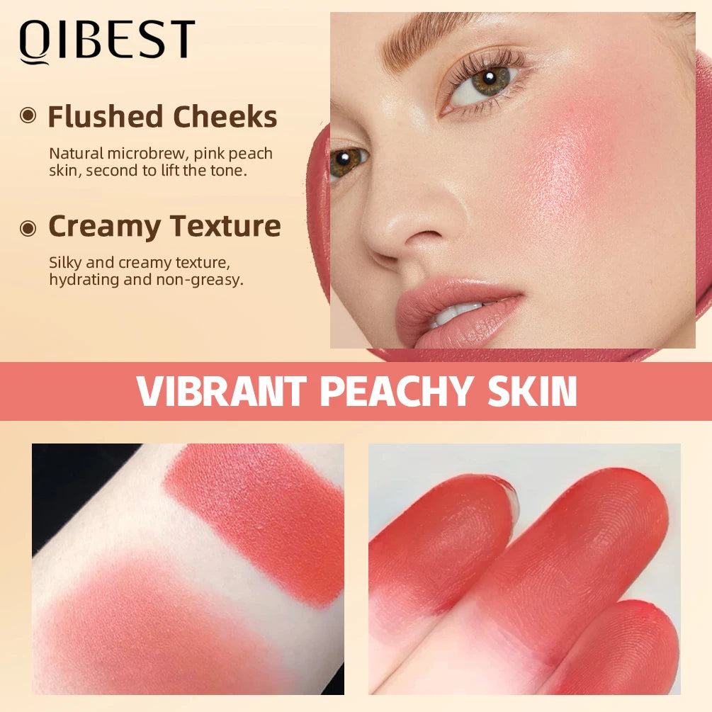Lipstick Blush Stick 3-In-1 Eyes Cheek and Lip Tint Buildable Waterproof Lightweight Cream Multi Stick Makeup for Women