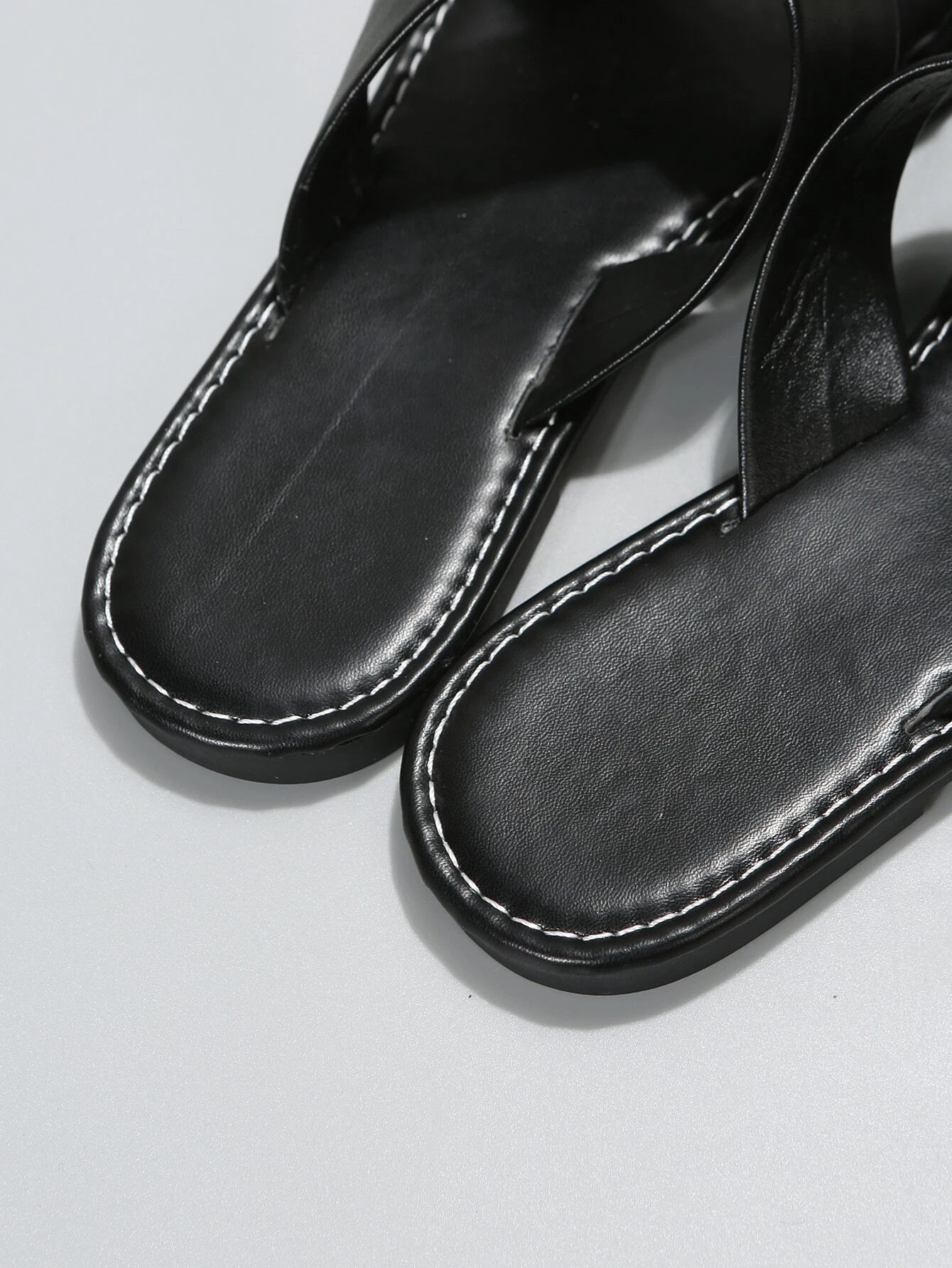 Elegant White Slide Sandals for Women, Minimalist Cross Strap Sandals