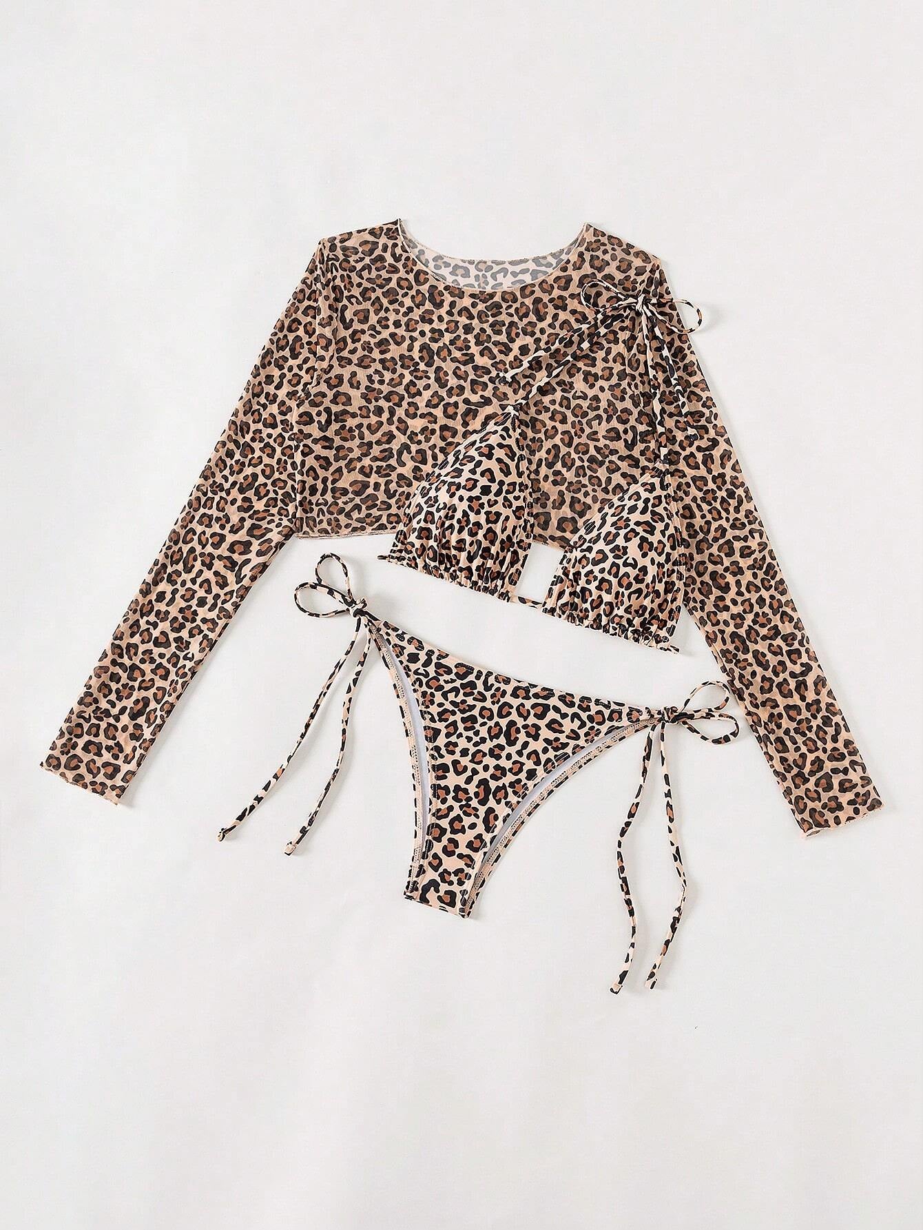 Swim Summer Beach 3Packs Solid Halter Triangle Bikini & Cover up Top